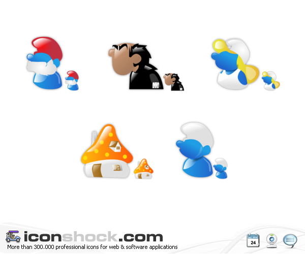 Smurfs vista icons