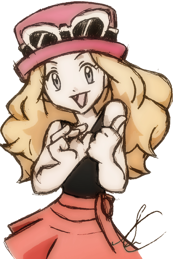 Serena Ash's new companion? [Pokemon X and Y] by SidselC on DeviantArt