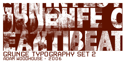 Grunge Typography set 2