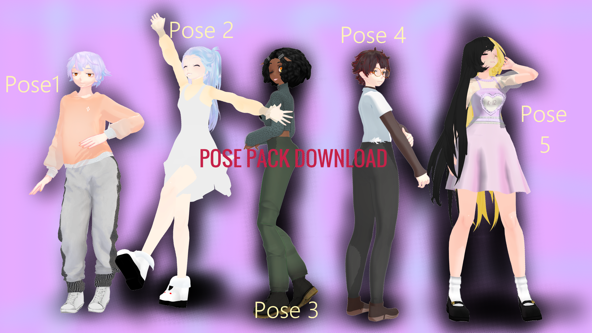 Random Pose Pack DL by SrLittleBunny on DeviantArt