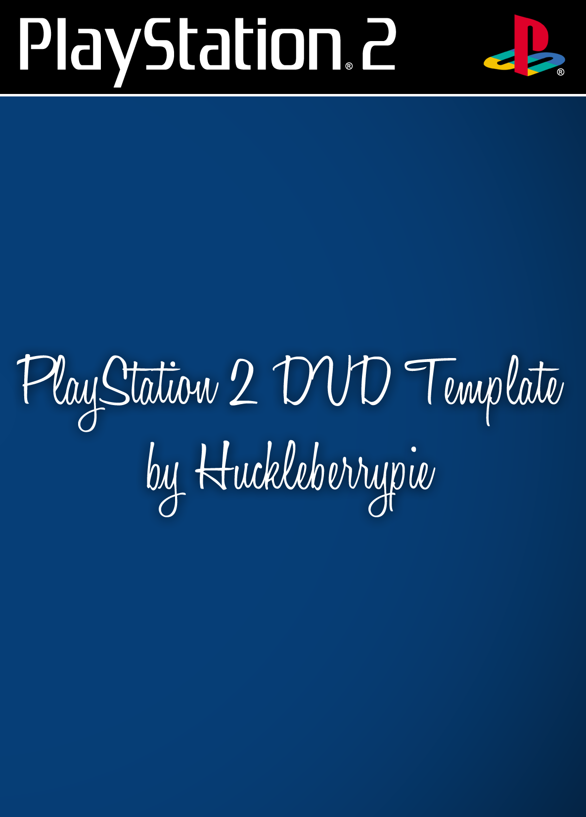 Playstation 2 Dvd Template By Huckleberrypie On Deviantart