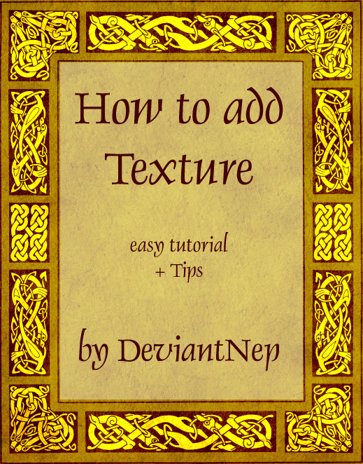 HOW TO ADD TEXTURE by DeviantNep