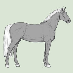 :Free Horse Lineart II: by Schn3e