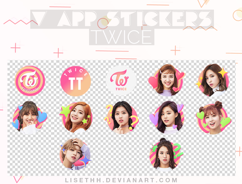V App Stickers Twice Twice Coaster By Lisethh On Deviantart