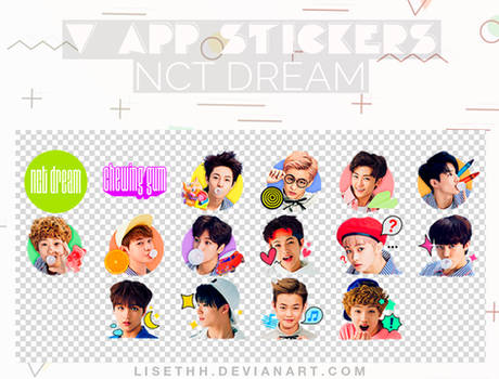 V APP STICKERS // NCT DREAM (Chewing Gum)