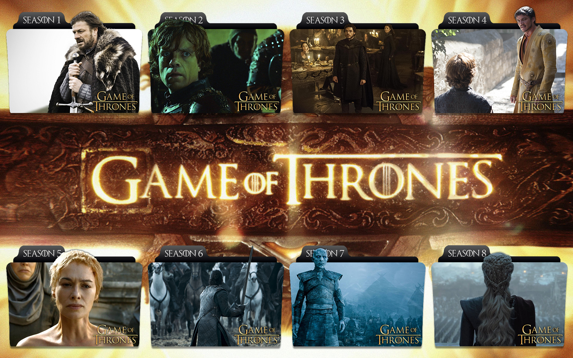 Game of Thrones Seasons 1-8 Folder Icons by NicholasMacAldonich on  DeviantArt