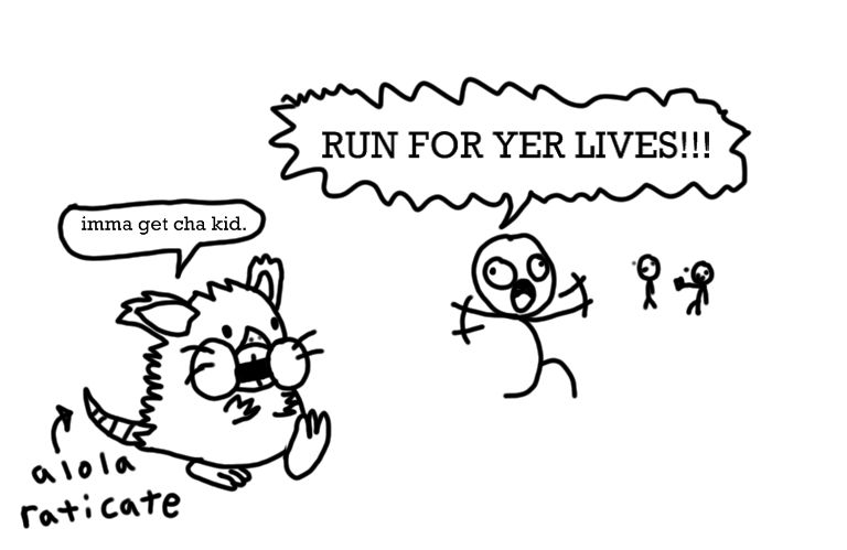 A evil looking chipmonk aka alola raticate by chestermaster455 on ...