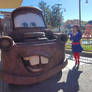 I reunite with Mater at Cars Land of 2022