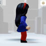 My Roblox Berry Violet's blue dress attire look 1