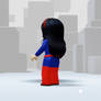 My Roblox Berry Violet's blue dress attire look 3