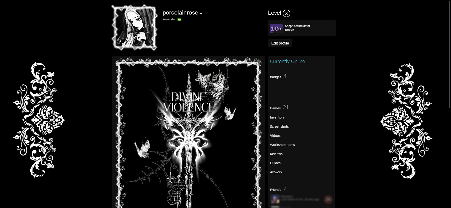 Steam Artwork - Divine Violence Profile