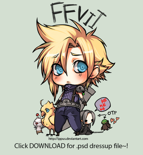 FFVII: Cloud and dressups