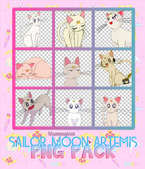 Artemis Sailor Moon PNG PACK