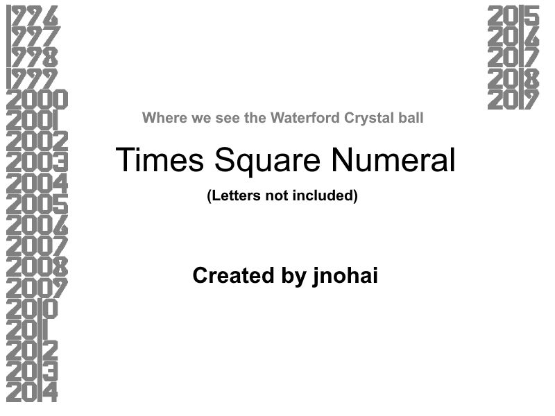 Times Square Numeral by BraydenNohaiDeviant on DeviantArt