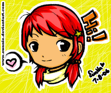 Hello Girl With Red Hair XD