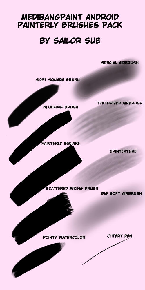Painterly Brush Pack for Medibang Android by HYEJINA on DeviantArt