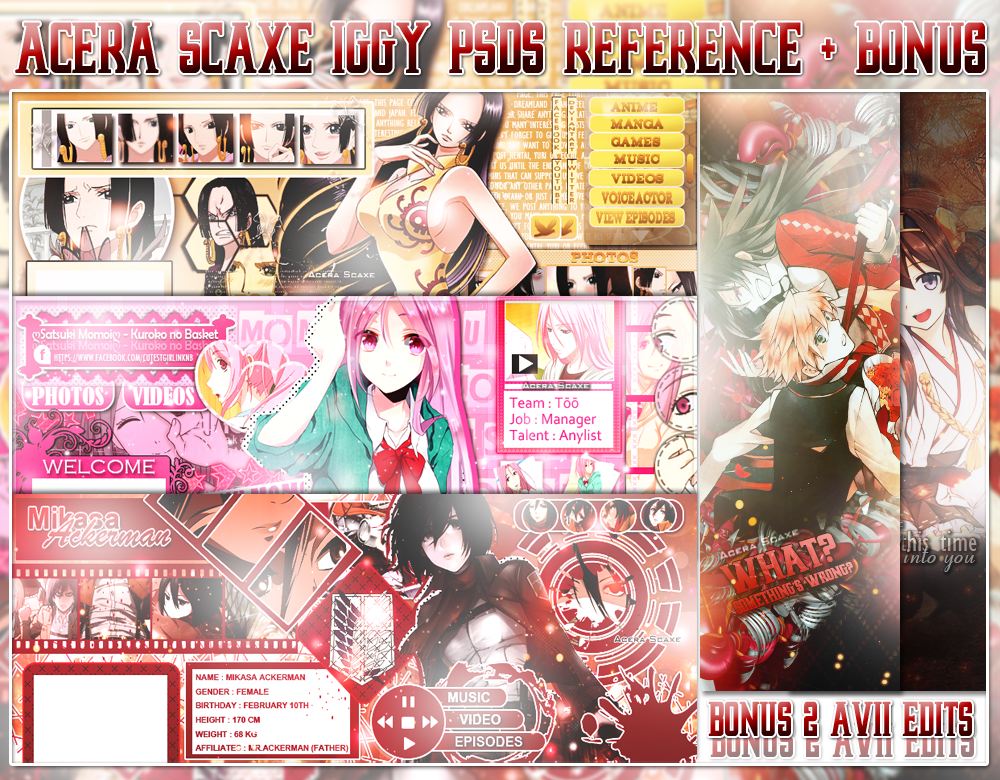 1st PSD Pack Iggy Style by AceraScaxe on DeviantArt