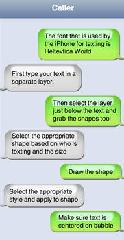 iPhone text message styles