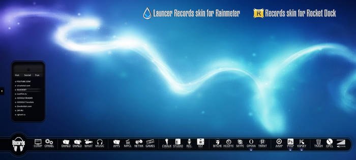 Web Launcer for Rainmeter Skin for RocketDock