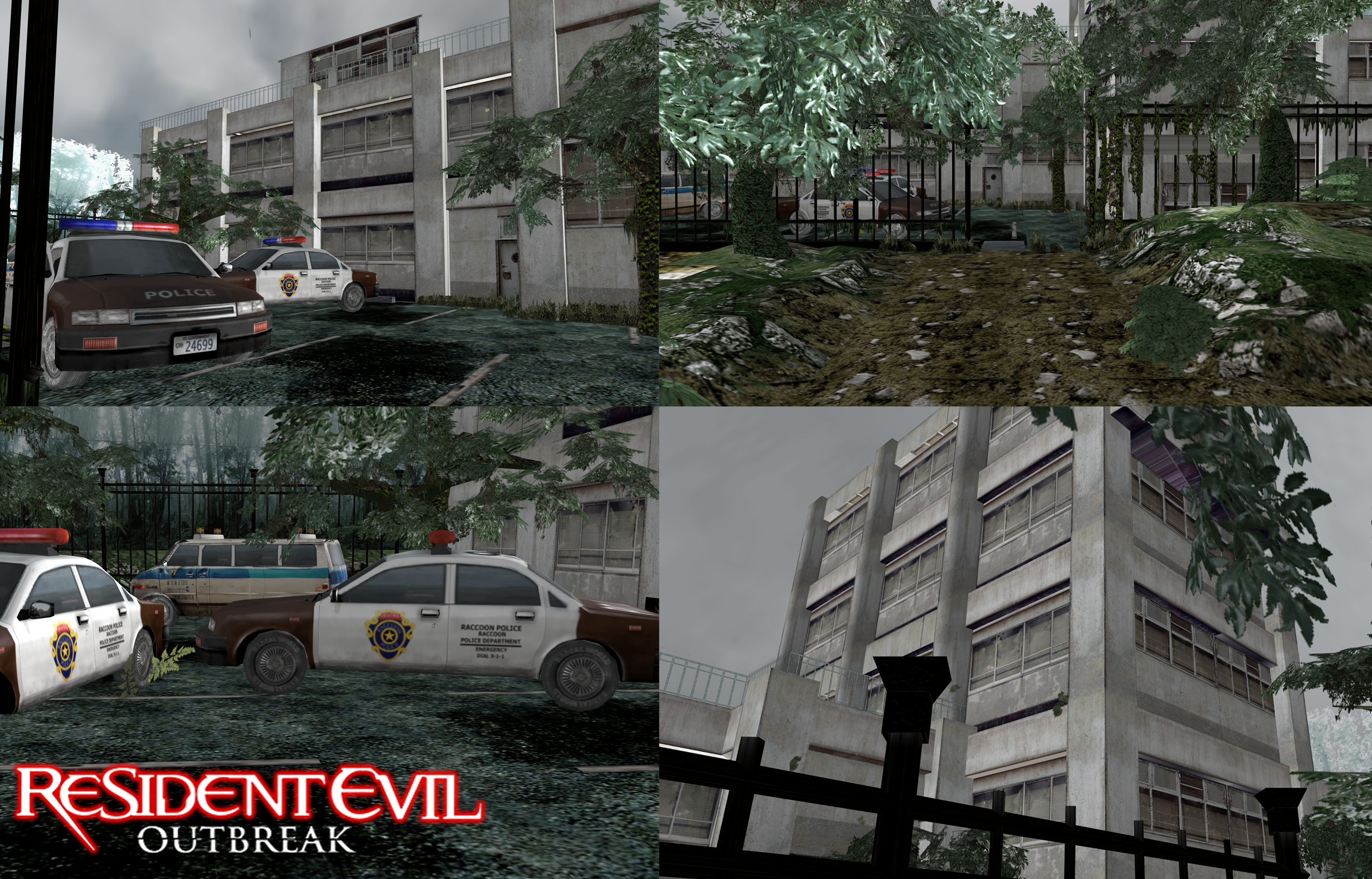 Ken Rer Outbreak Resident Evil Outbreak Hospital Back Gate XPS by Tyrant0400Tp on DeviantArt