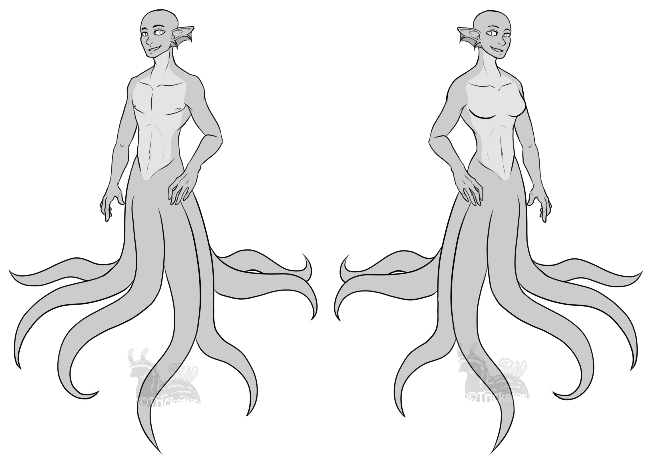 Mer Octopus Base [PSD Files] by Trickstyr on DeviantArt