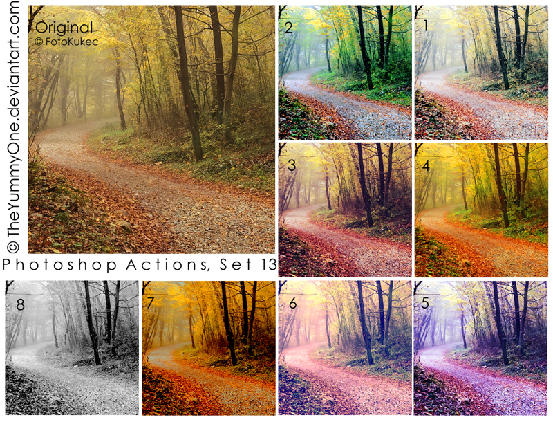 Photoshop Actions, Set 13