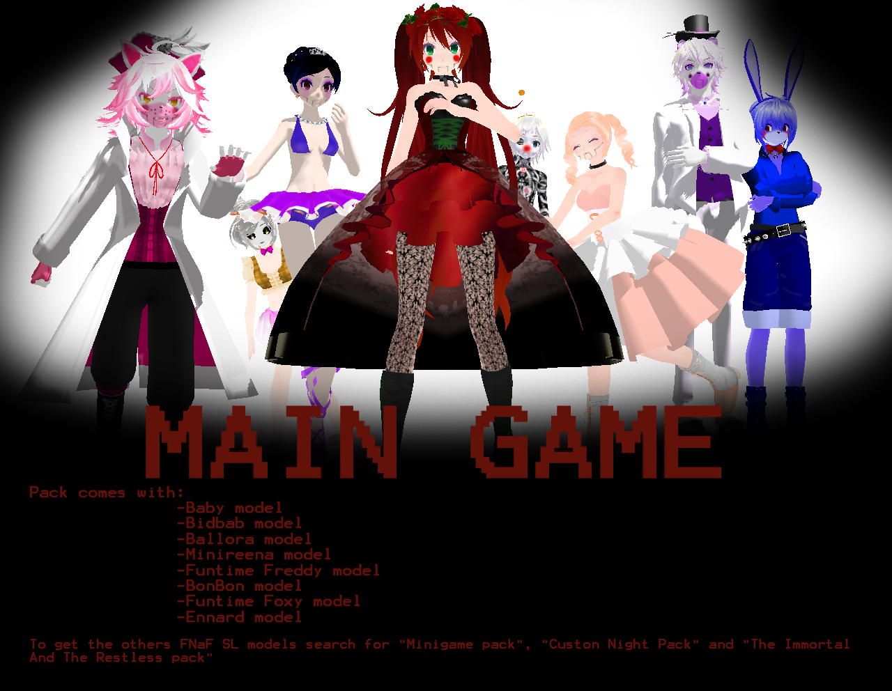 MMD - FNaF Sister Location Download-MAIN GAME PACK by LlneLi on DeviantArt