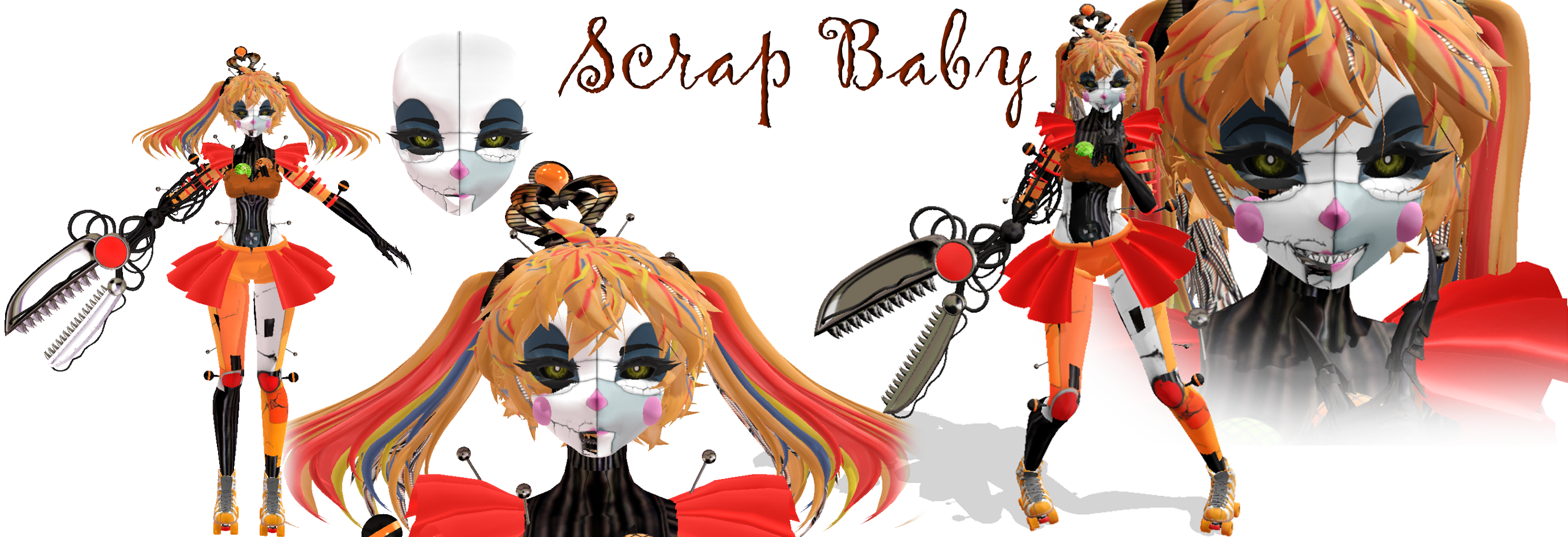 MMD - Scrap Baby DL by LlneLi on DeviantArt