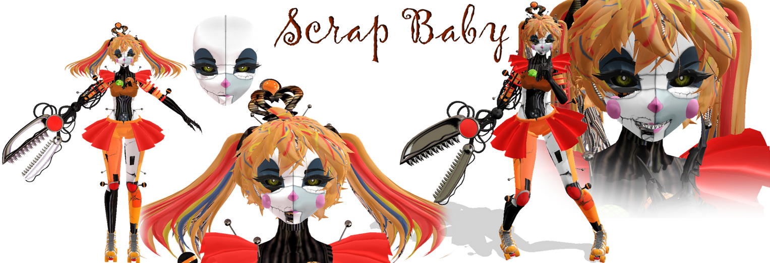 MMD - Scrap Baby DL by LlneLi on DeviantArt