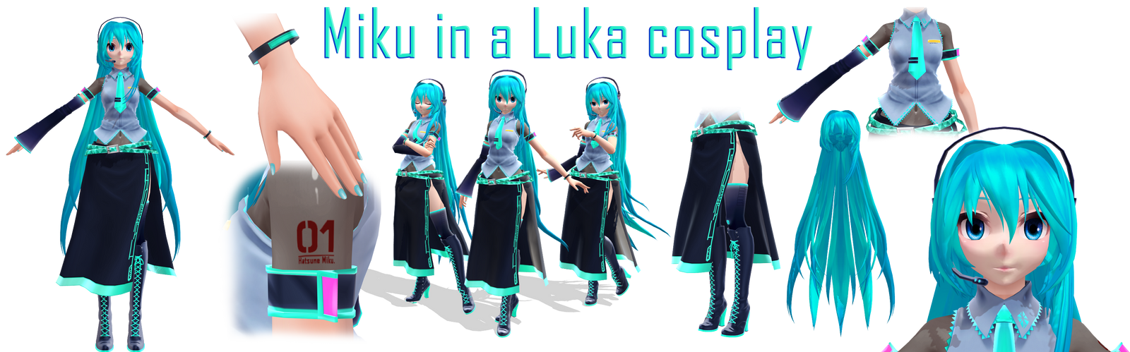 MMD - Hatsune Miku as Luka DL by LlneLi on DeviantArt