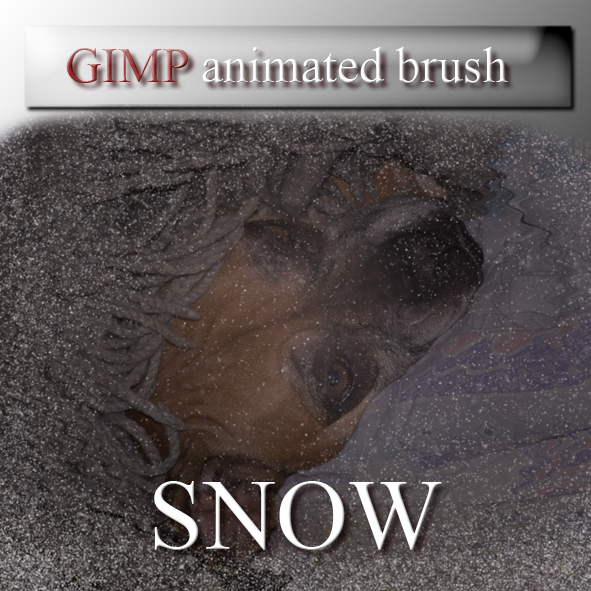 GIMP animated snow brush