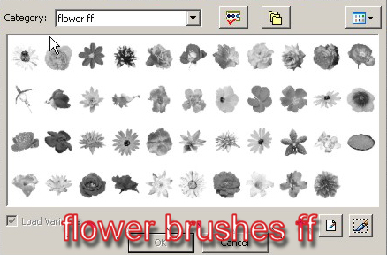 psp flower brushes ff