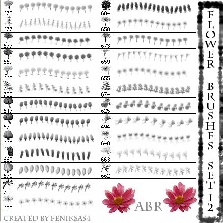 flower brushes set 12 by feniksas4 on DeviantArt