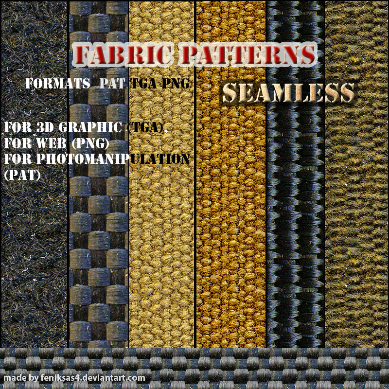 seamless fabric patterns by feniksas4 seamless fabric patterns by feniksas4