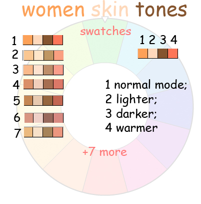 women skin tone