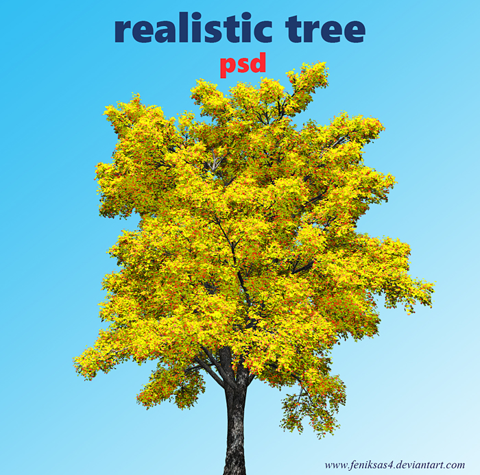 Realistic Tree Golden by feniksas4 on DeviantArt