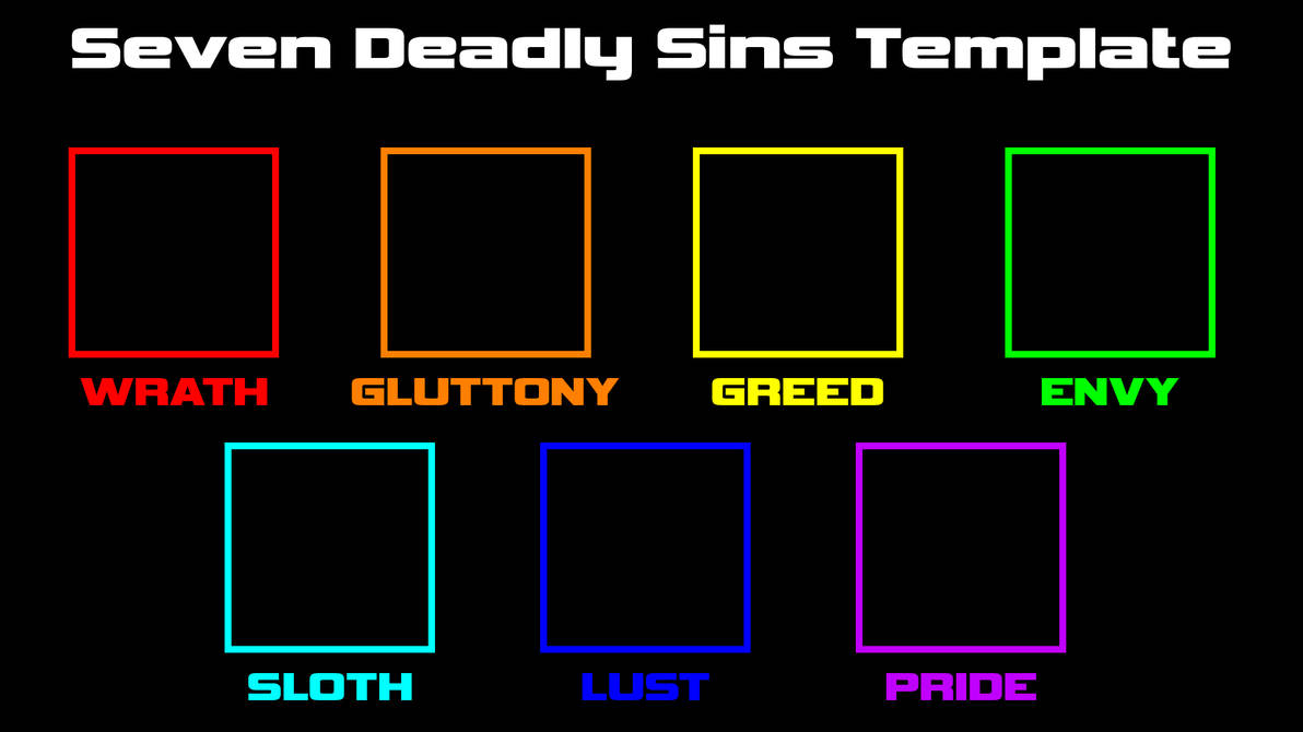Seven Deadly Sins Template by HammerBro101 on DeviantArt