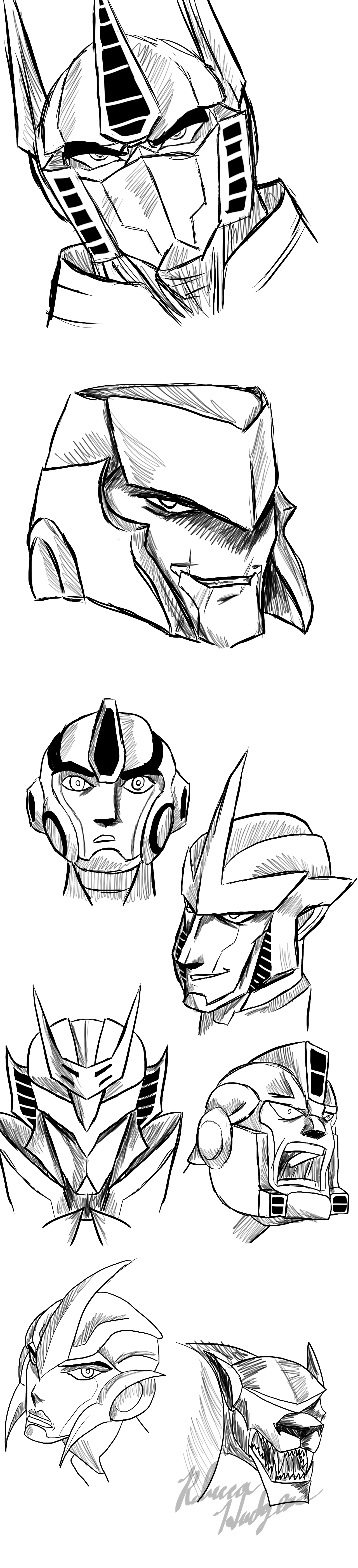 Transformer Faces by SuperRIllustrations on DeviantArt