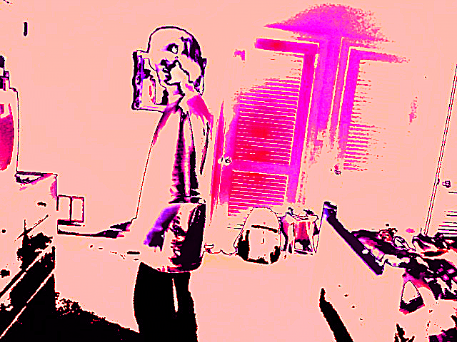 Manipulated Selfie 58: Pink And Purple