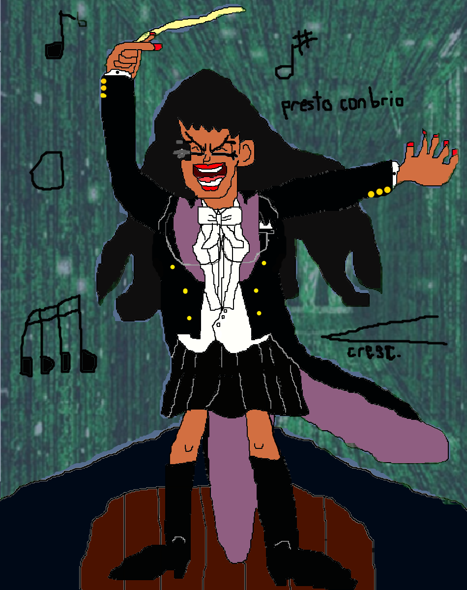 Manfredina At Her Musical Best! (redraw)