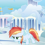 Rainbow Dash daughter in Cloudsdale