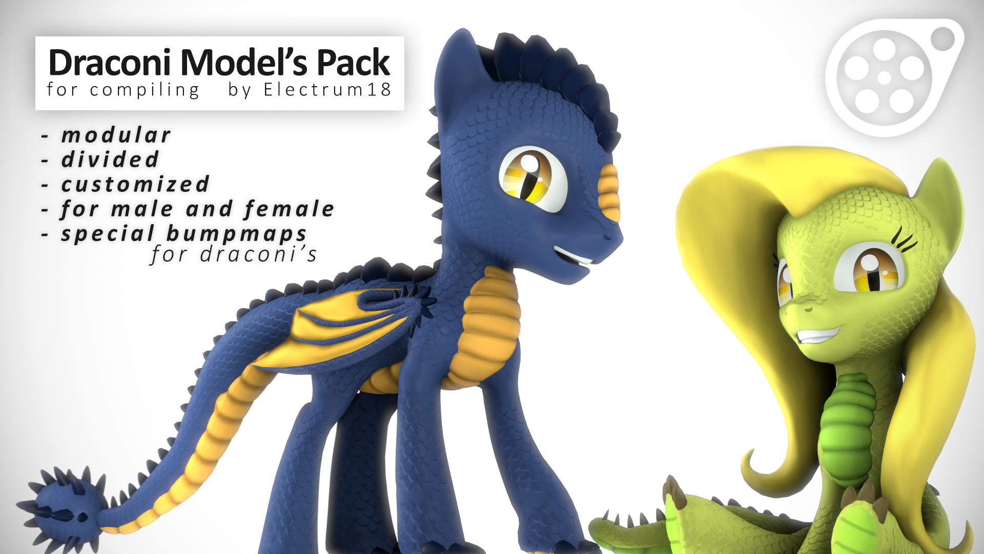 Electrum's Draconi model's pack
