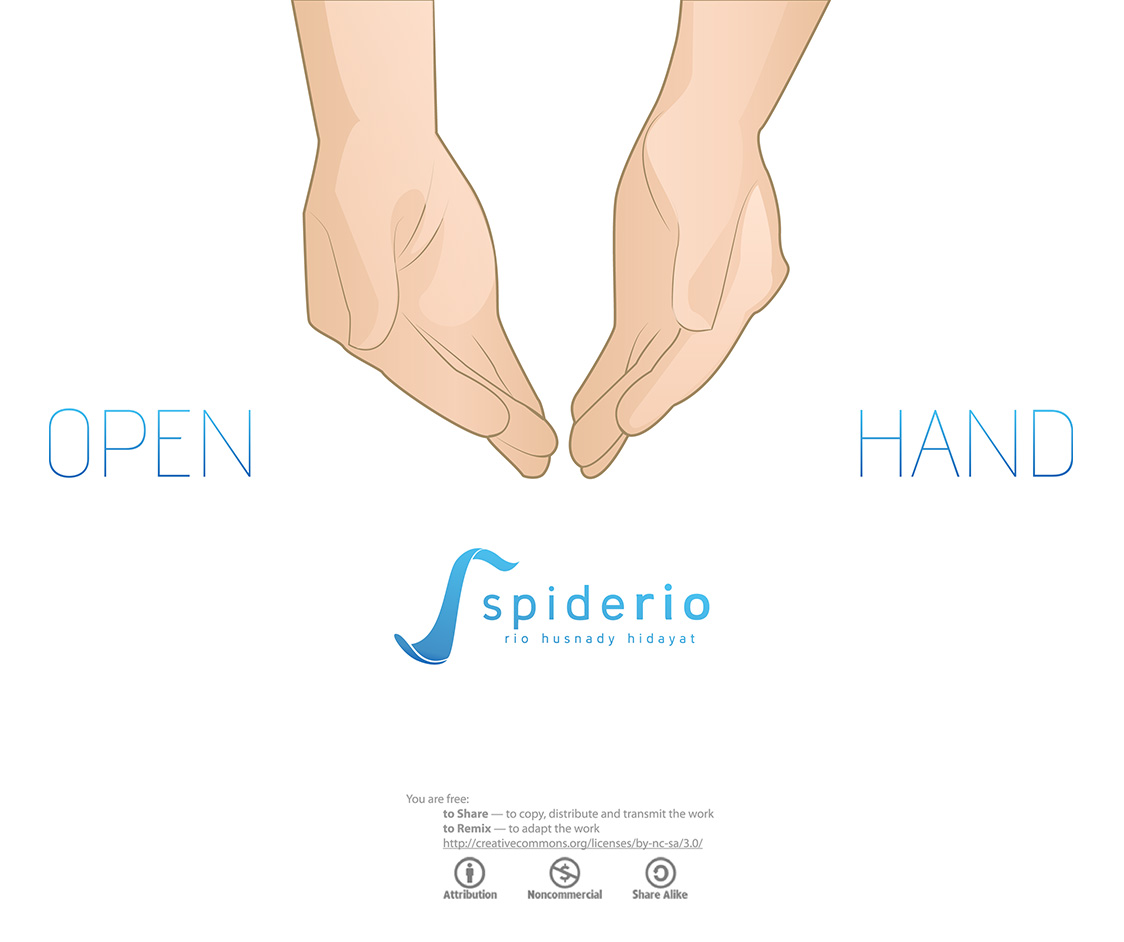 Open Give Hand Vector by spiderio
