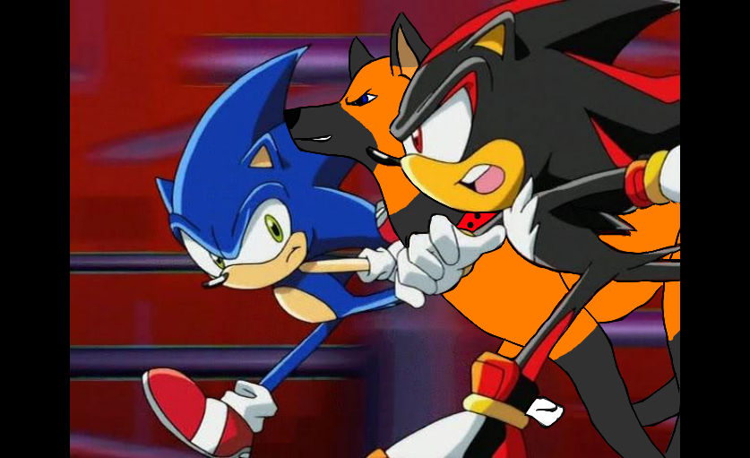 Flame Vs Sonic Vs Shadow In A Race By Flamethewolf1600 On Deviantart