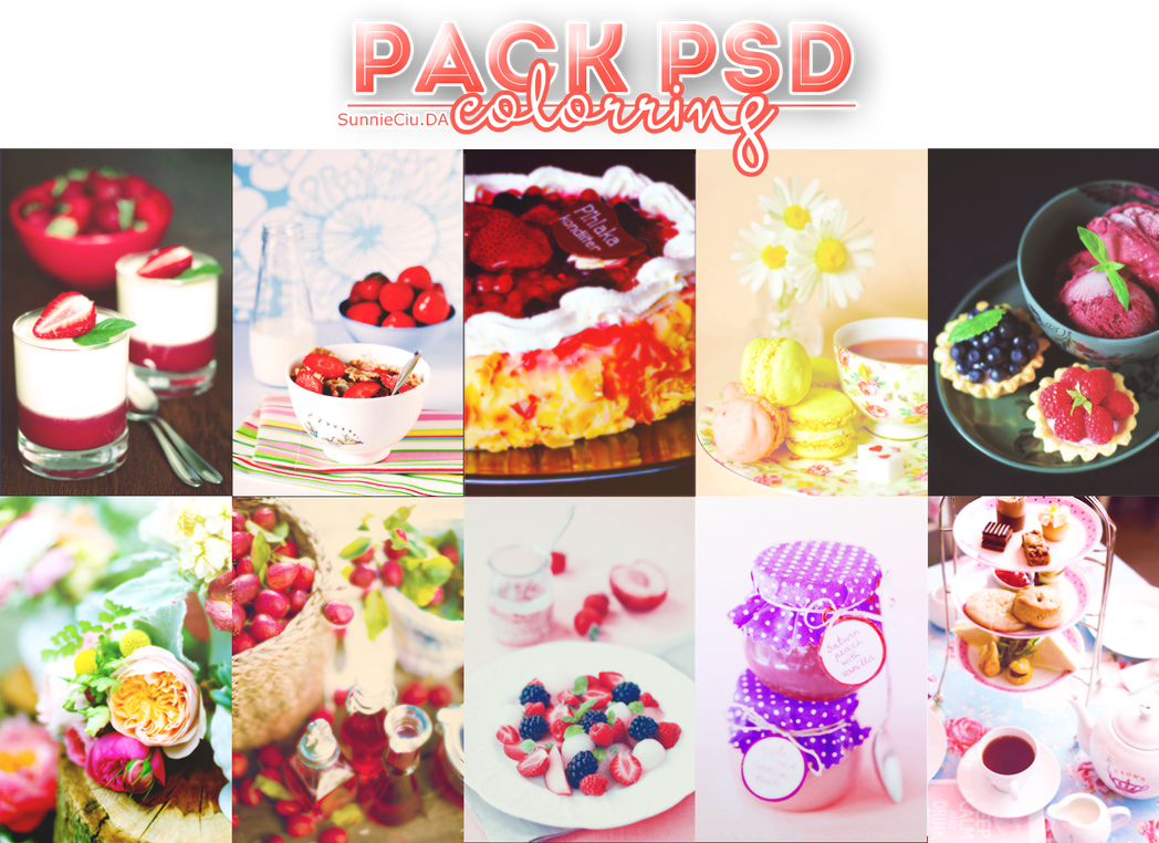 [PSD Colorring] Pack colorring 2 by SunnieCiu by SunnieCiu on DeviantArt
