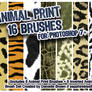 16 Animal Print Brushes