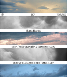 Sky Textures Pack by scarswillstayforever