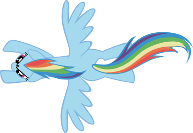 Top-Down Rainbow Dash by TheAirgonaut on DeviantArt