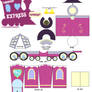 Friendship Express papercraft