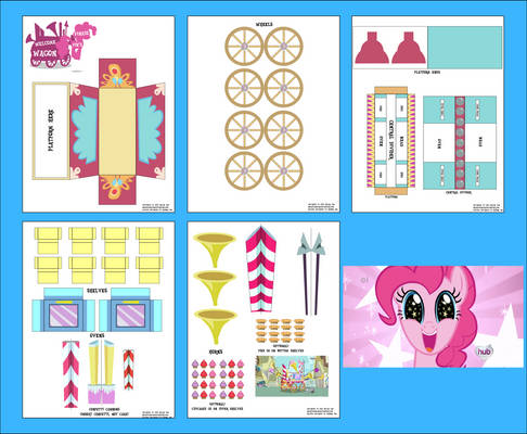 MLP - Pinkie Pie's Welcome Wagon Papercraft